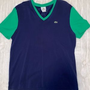 Lacoste Slim-Fit V-Neck T Shirt sz 7